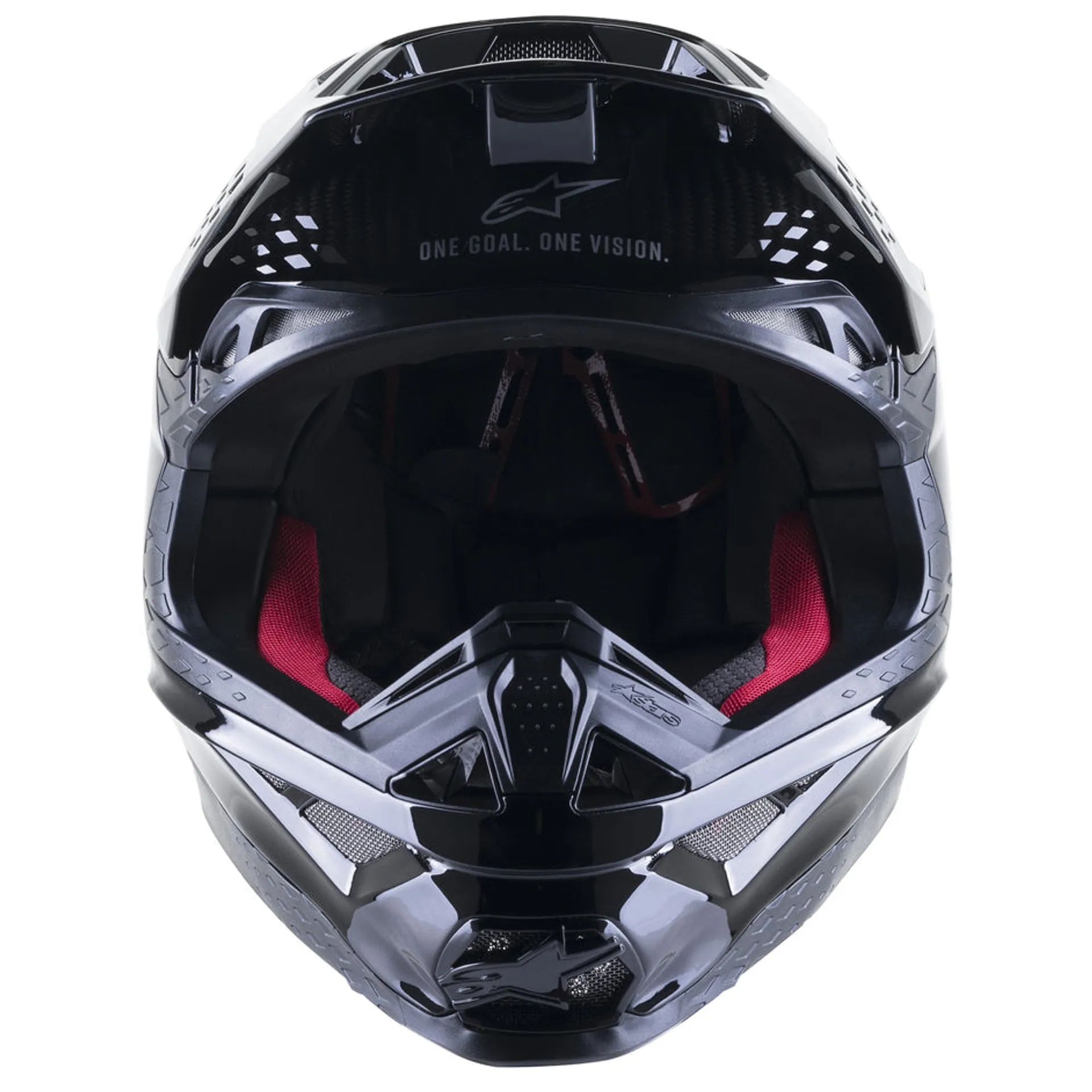 Alpinestars SM10 Helmet - Solid black carbon - Alpinestars