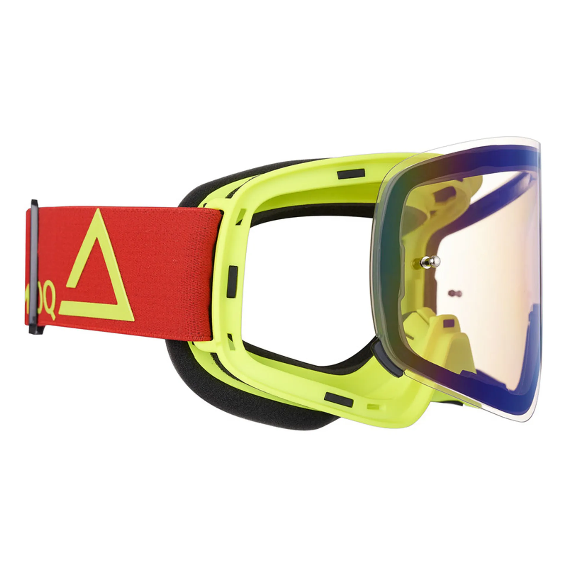 AMOQ MX Briller Vision Magnetic Red-HiVis - Guldspejl - AMOQ