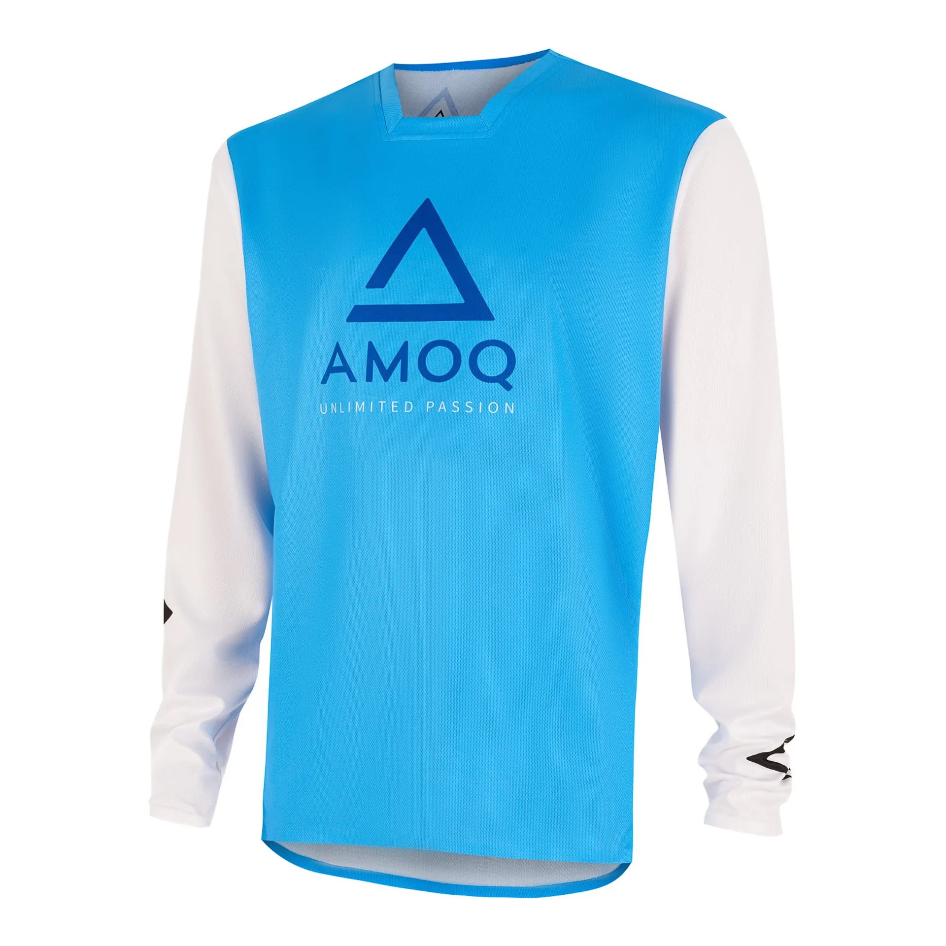 AMOQ Ascent Comp Jersey Himmelblå-hvid - AMOQ - Motocross Parts