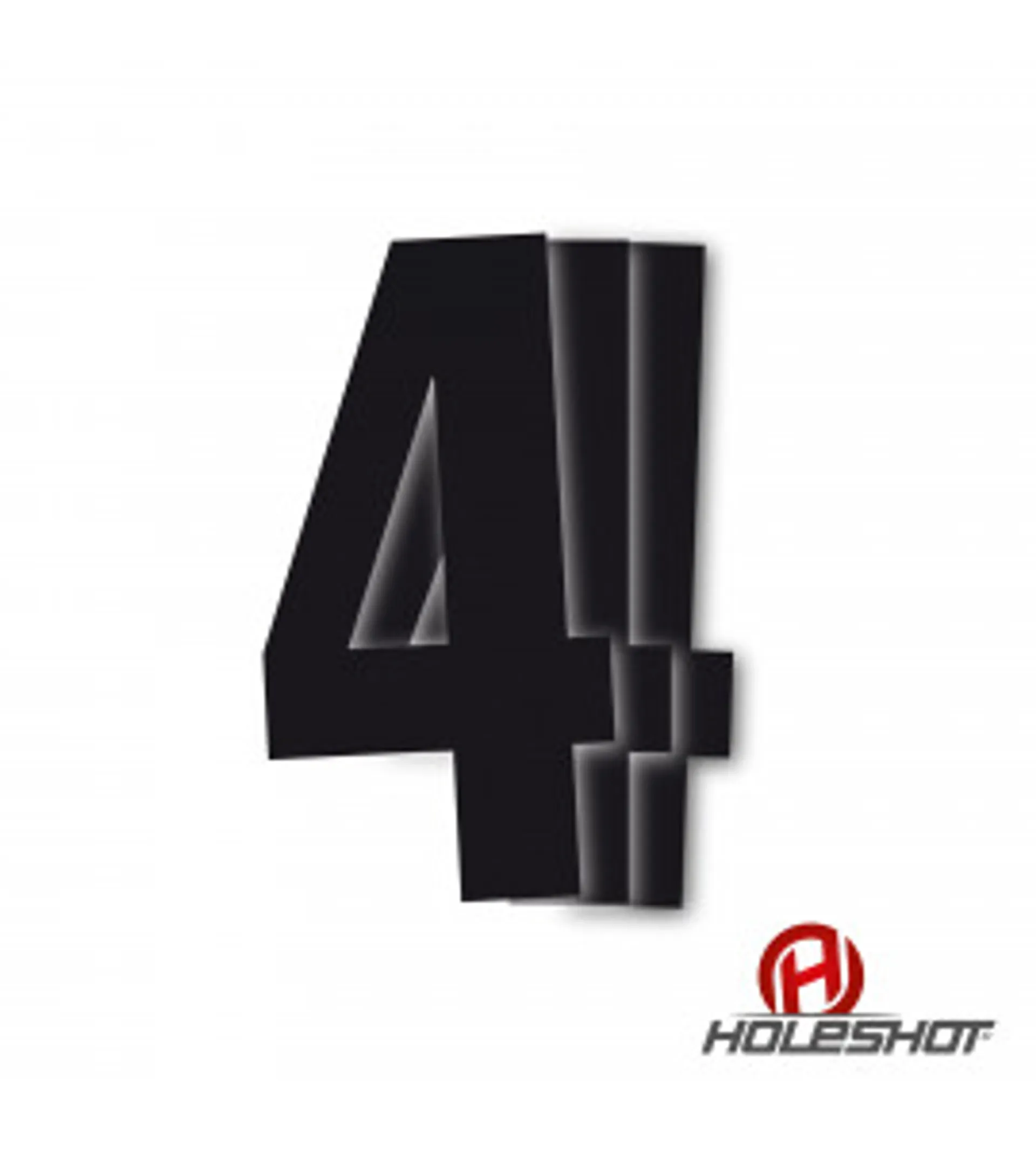Holeshot numre, enkelte sort - Holeshot - Motocross Parts