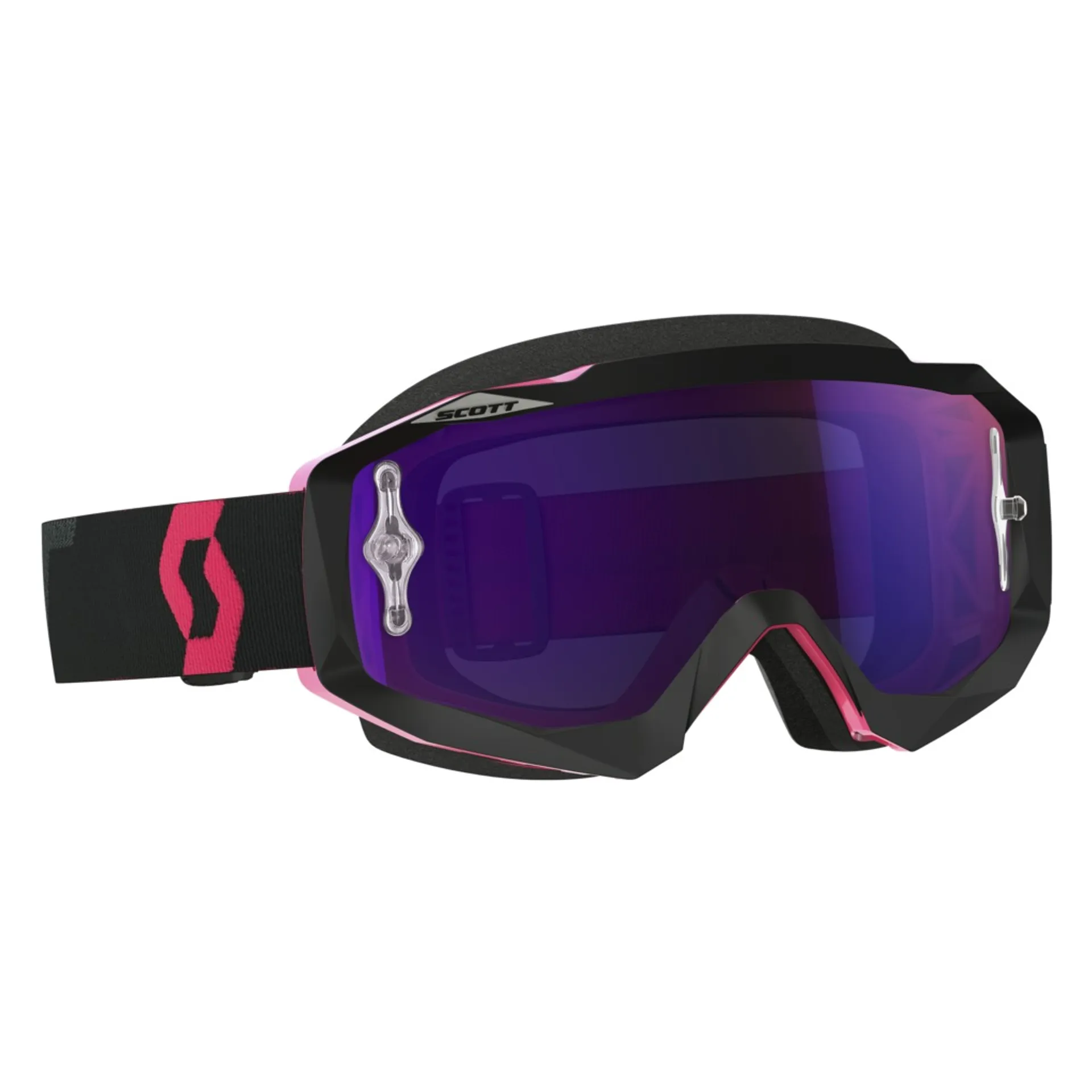 Scott Briller Hustle MX sort/fluo pink lilla krom works - Scott - Motocross Parts