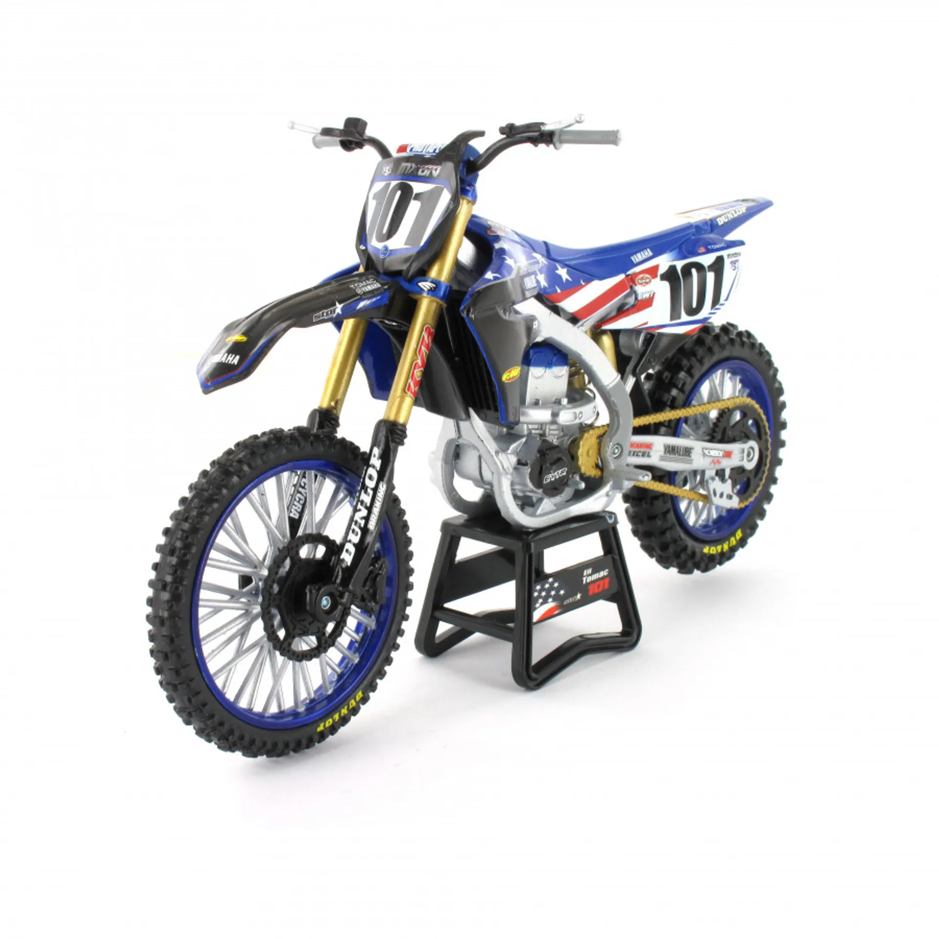 Yamaha YZ450F Motocross of Nations Eli Tomac #101 1:12 legetøjscrosser - New-Ray