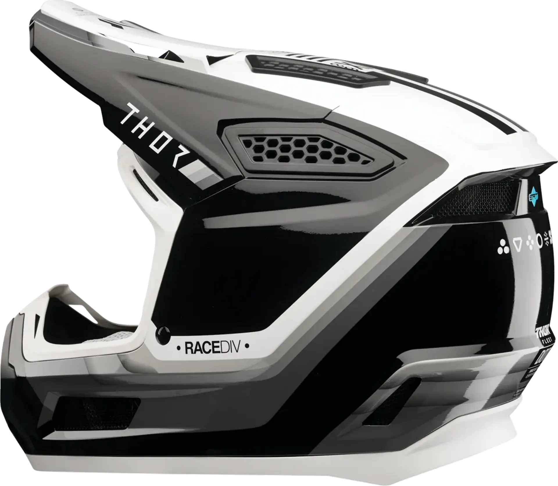 Thor fleet Helmet - defy black/white - Thor