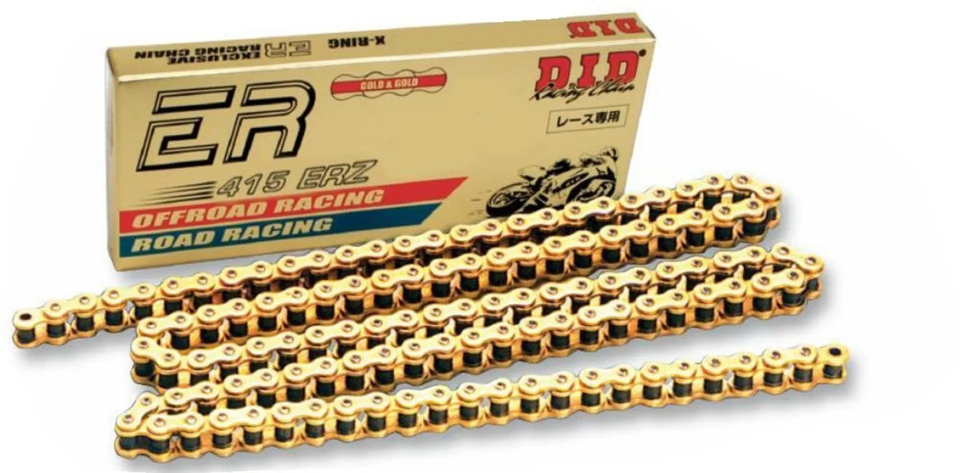 D.I.D 415ERZ G&G Chain+Connecting link (RJ) - D.I.D - Motocross Parts