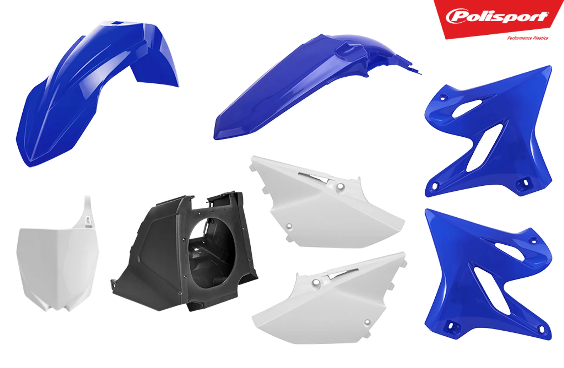 Polisport plastsæt YZ125/250 02-17 OEM - Polisport - Motocross Parts