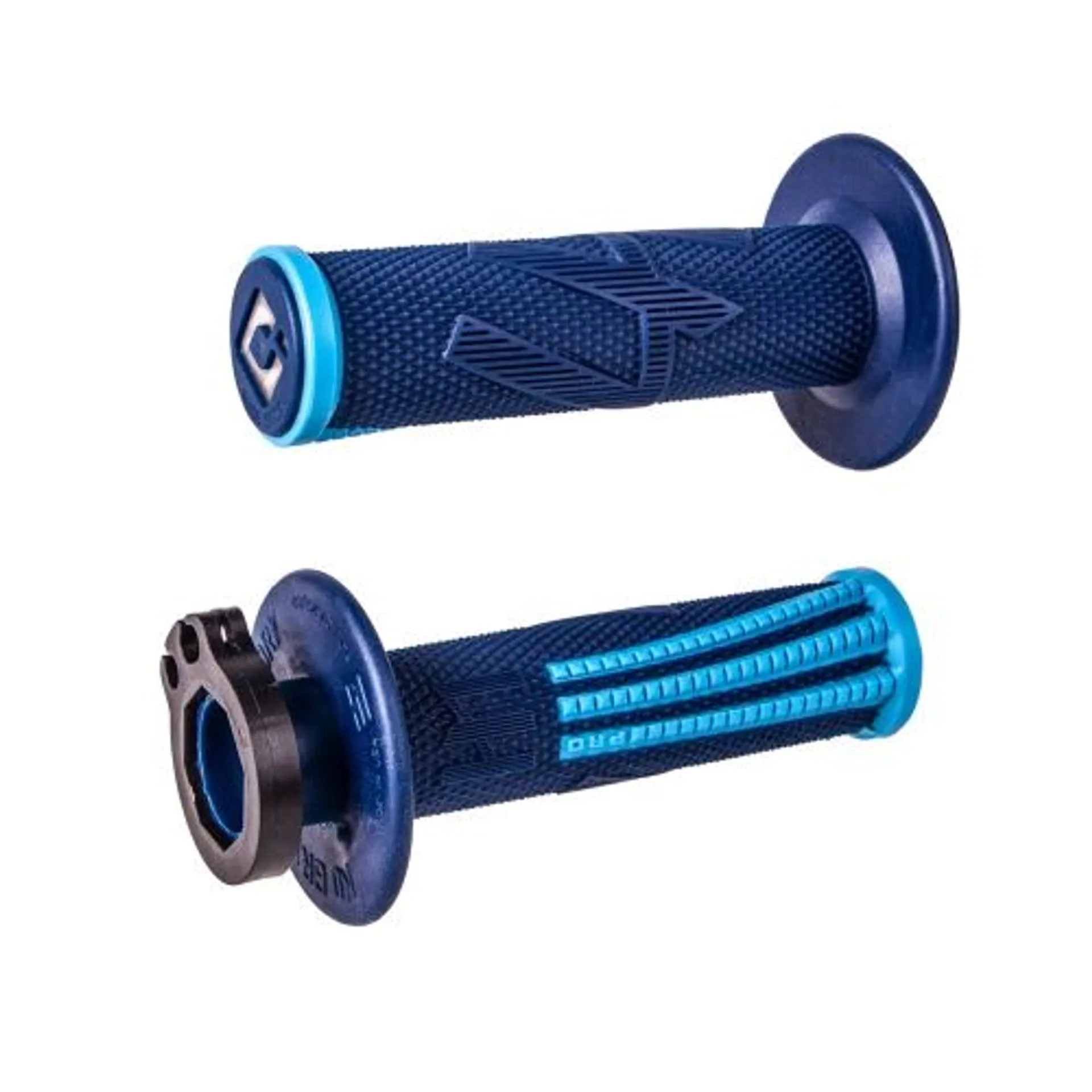 ODI Emig2 Pro V2 Lock-on-greb, 2 & 4-takts - Blå/Cyan - ODI - Motocross Parts