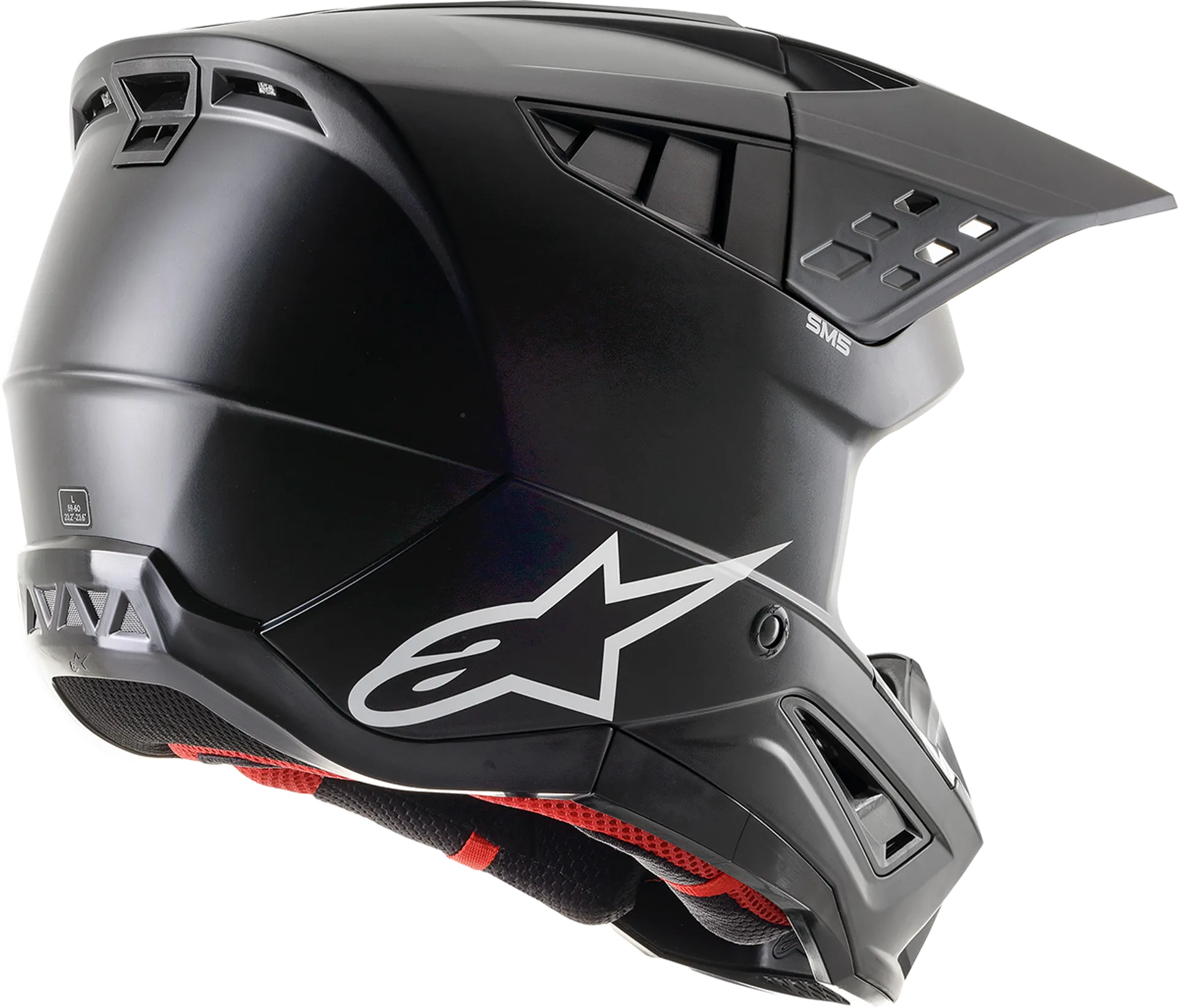 Alpinestars SM5 Hjelm - Solid black - Alpinestars