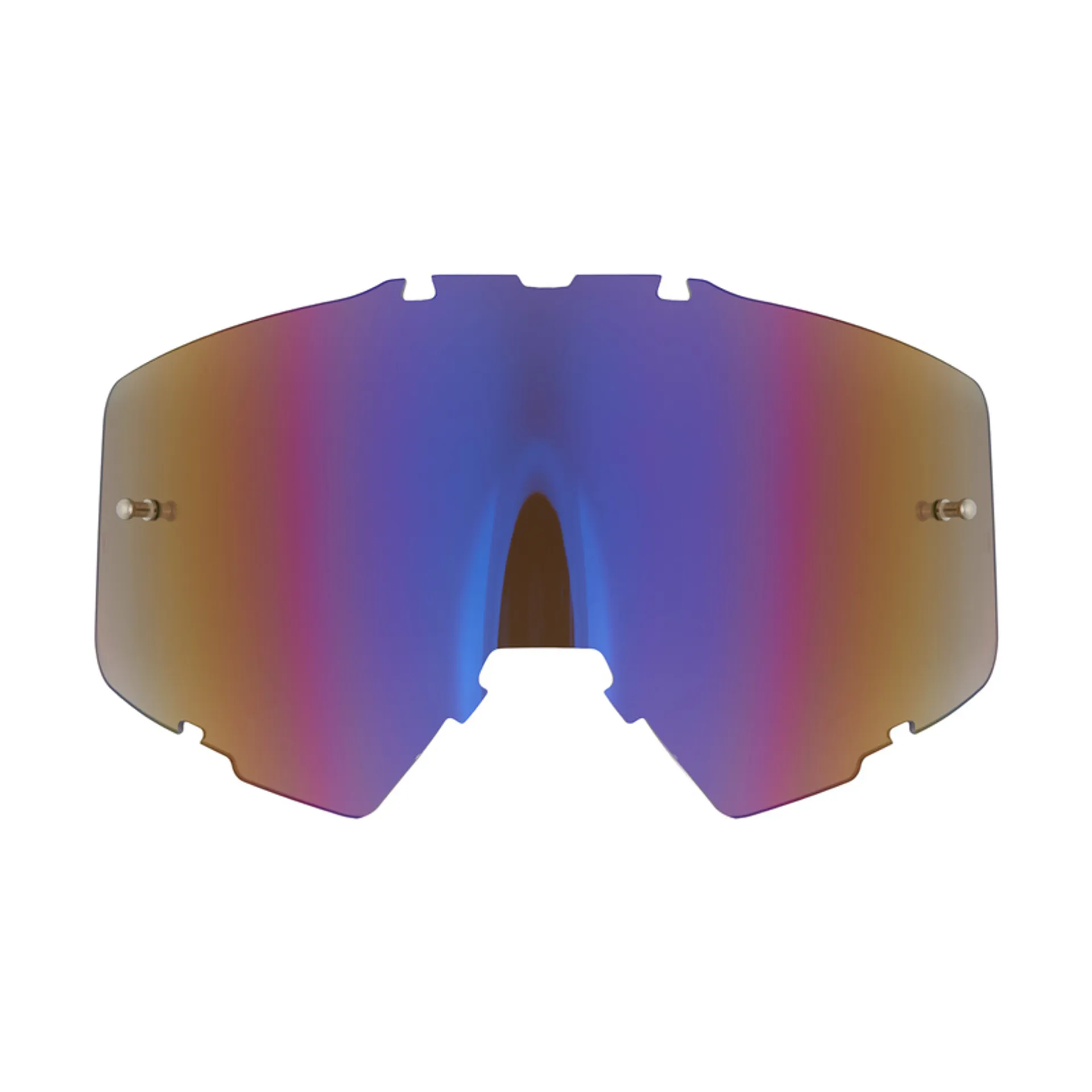 AMOQ Aster MX enkeltglas - blå spejl - AMOQ - Motocross Parts