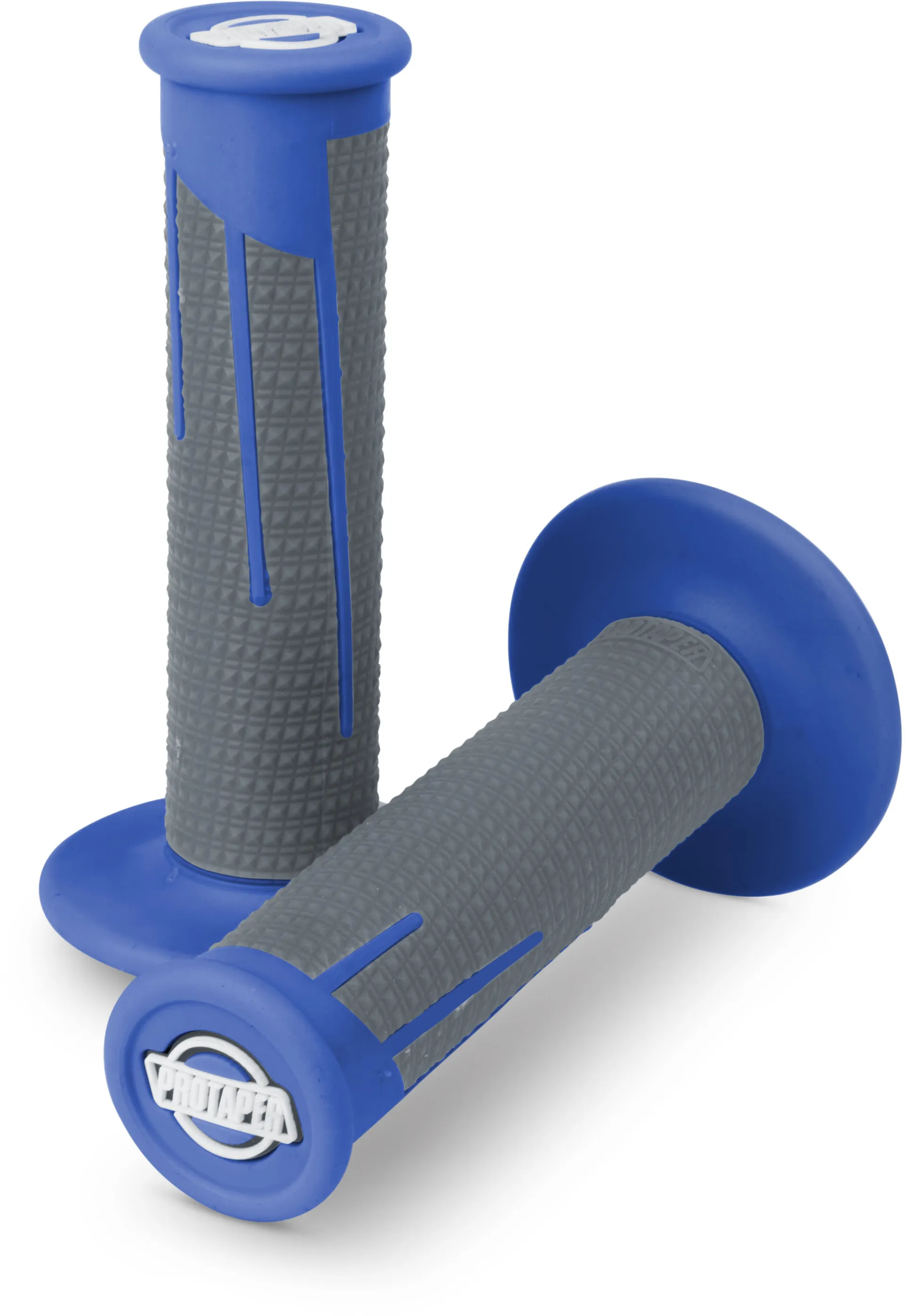 Protaper Grips Clampon Full Diamond Blue/Dark Grey - Pro Taper - Motocross Parts