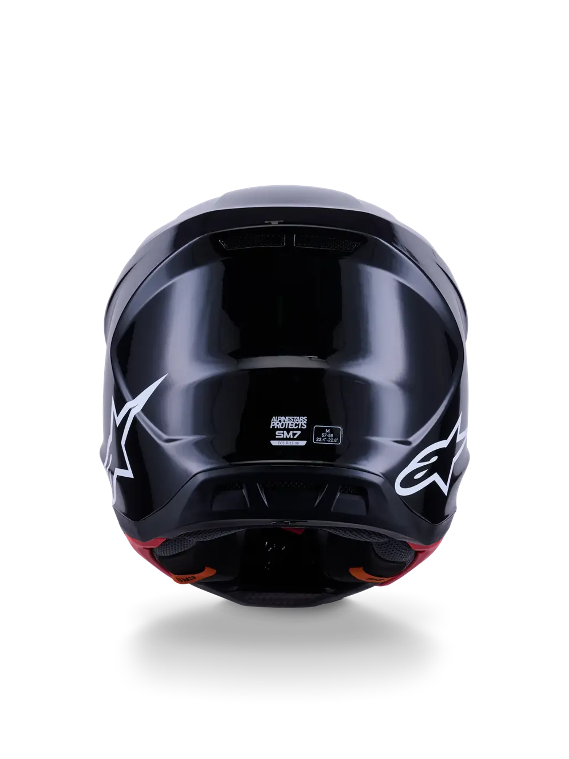 Alpinestars SM7 hjelm - Sort blank - Alpinestars