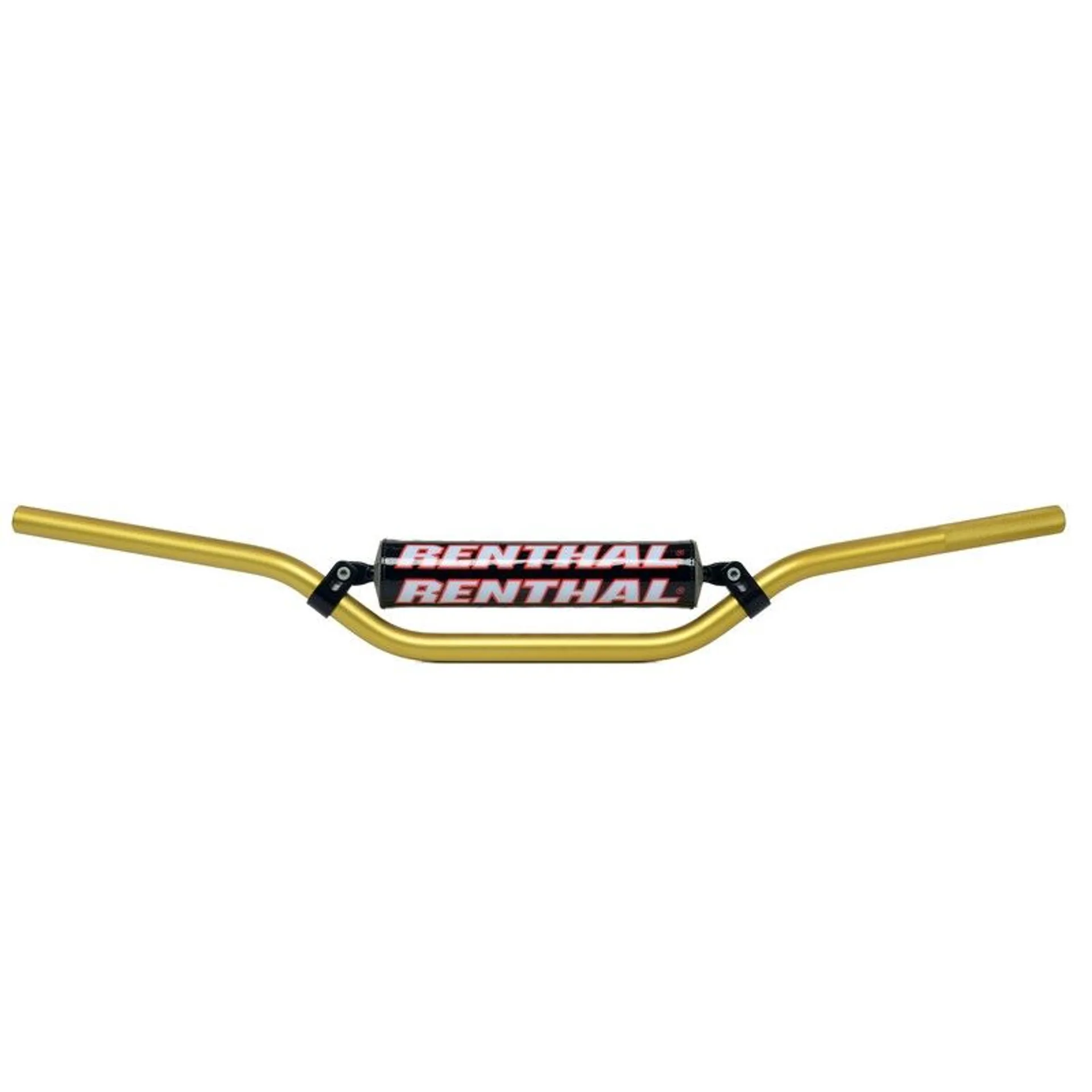 Renthal Handlebar+Pad 971 RC CR+F 04-.. KX+F 06-.. Gold - Renthal - Motocross Parts