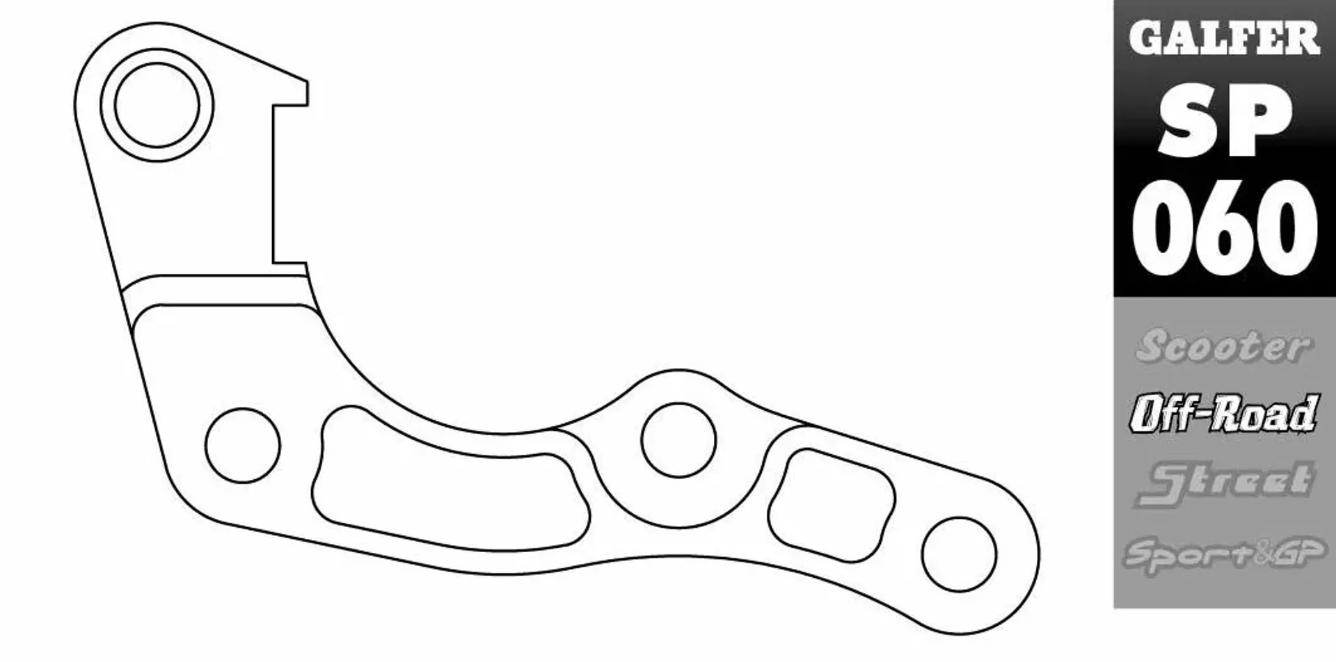 Galfer Brake Caliper Relocation Bracket Honda CRF250R/CRF450R 2019-2024 - Galfer