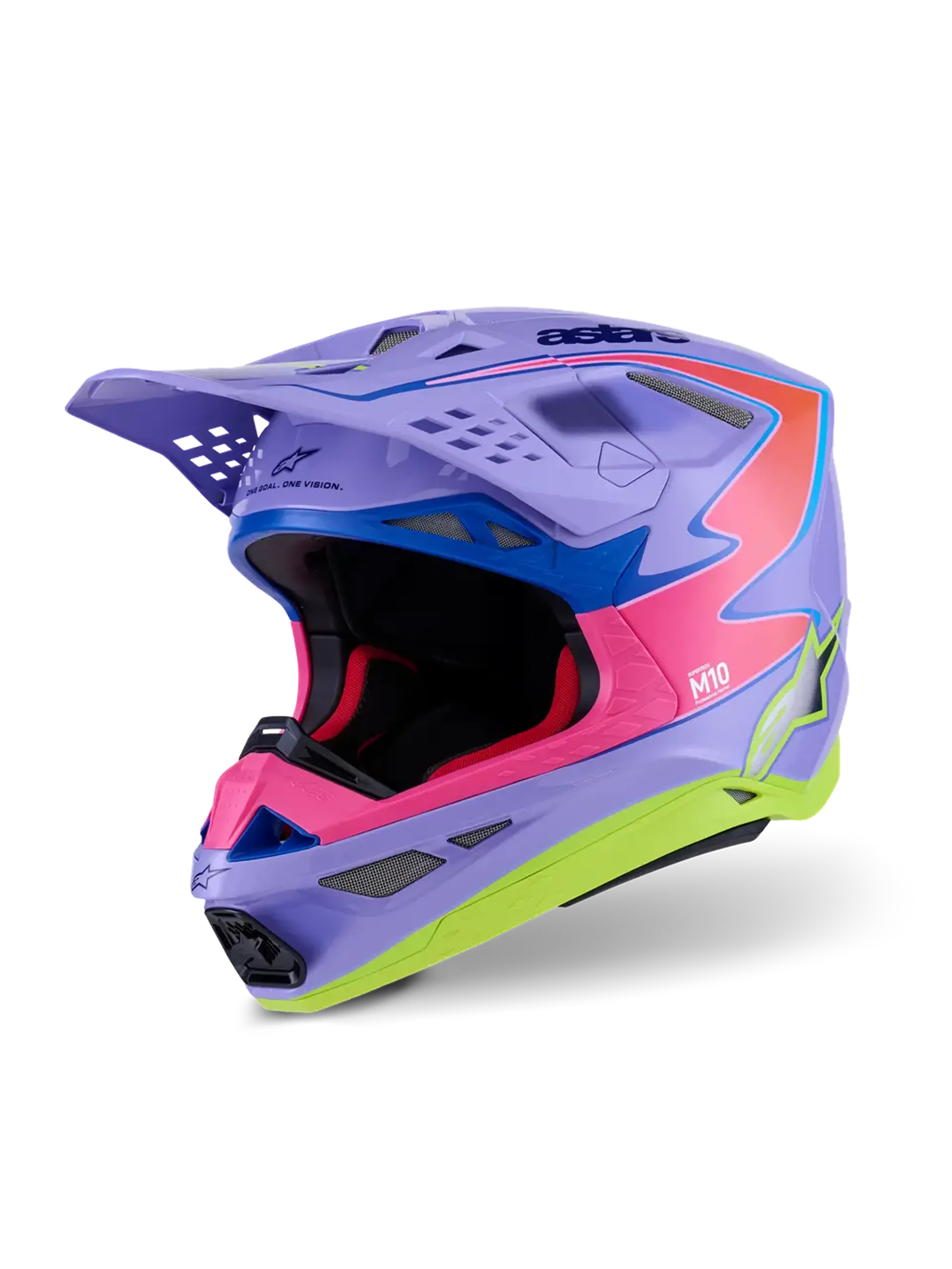 Alpinestars SM10 Jett MIPS hjelm - Lilla/Pink - Alpinestars - Motocross Parts