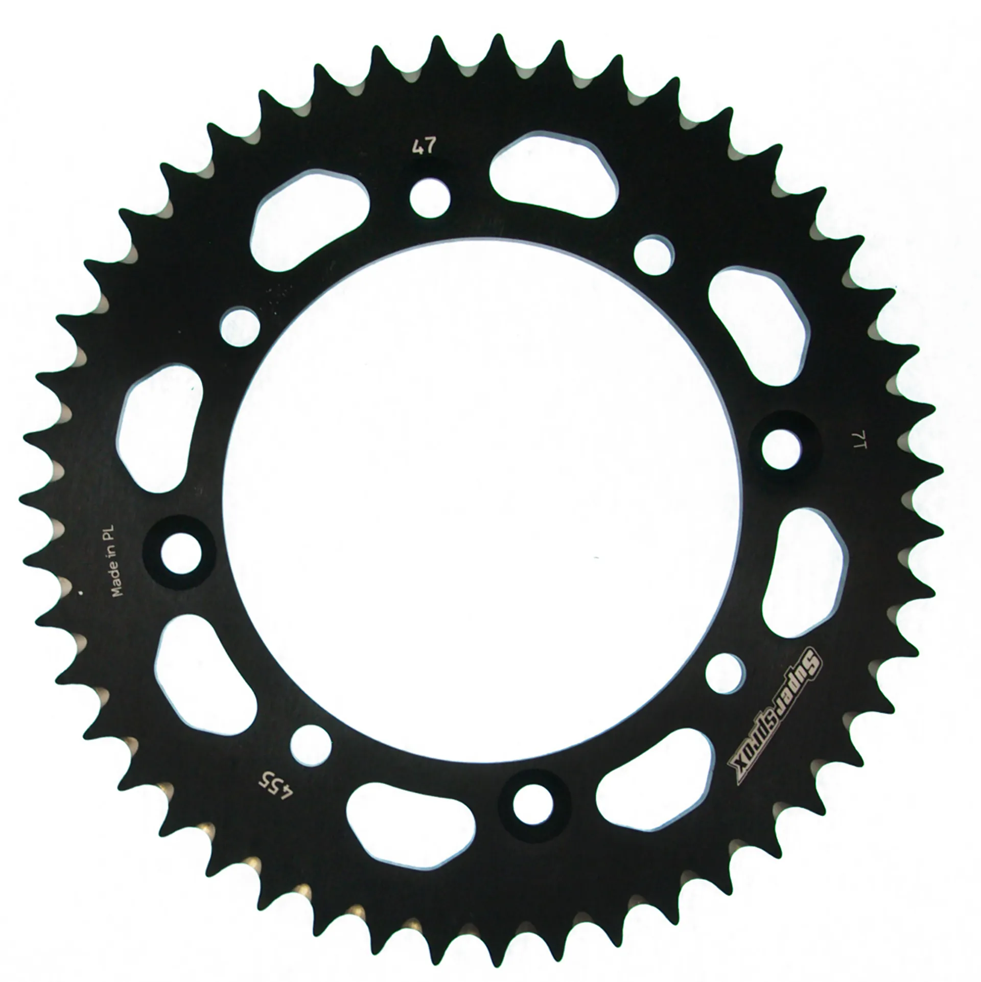 Supersprox Alu Bagtandhjul KA/SU KX65 00-/RM65 03-05 Sort 47 - Supersprox