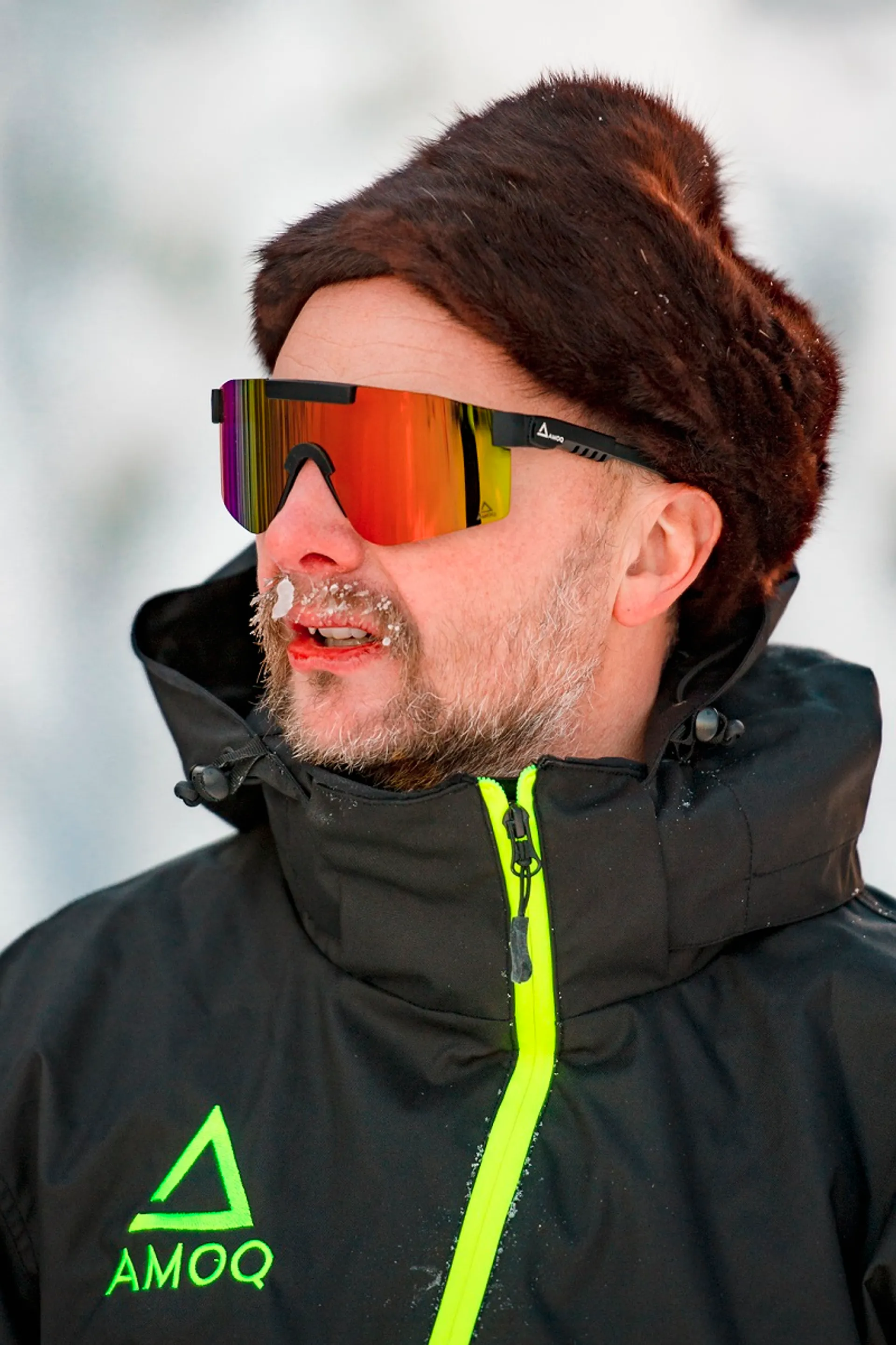 AMOQ Comet Sunglasses Yellow Splash - Orange Mirror - AMOQ