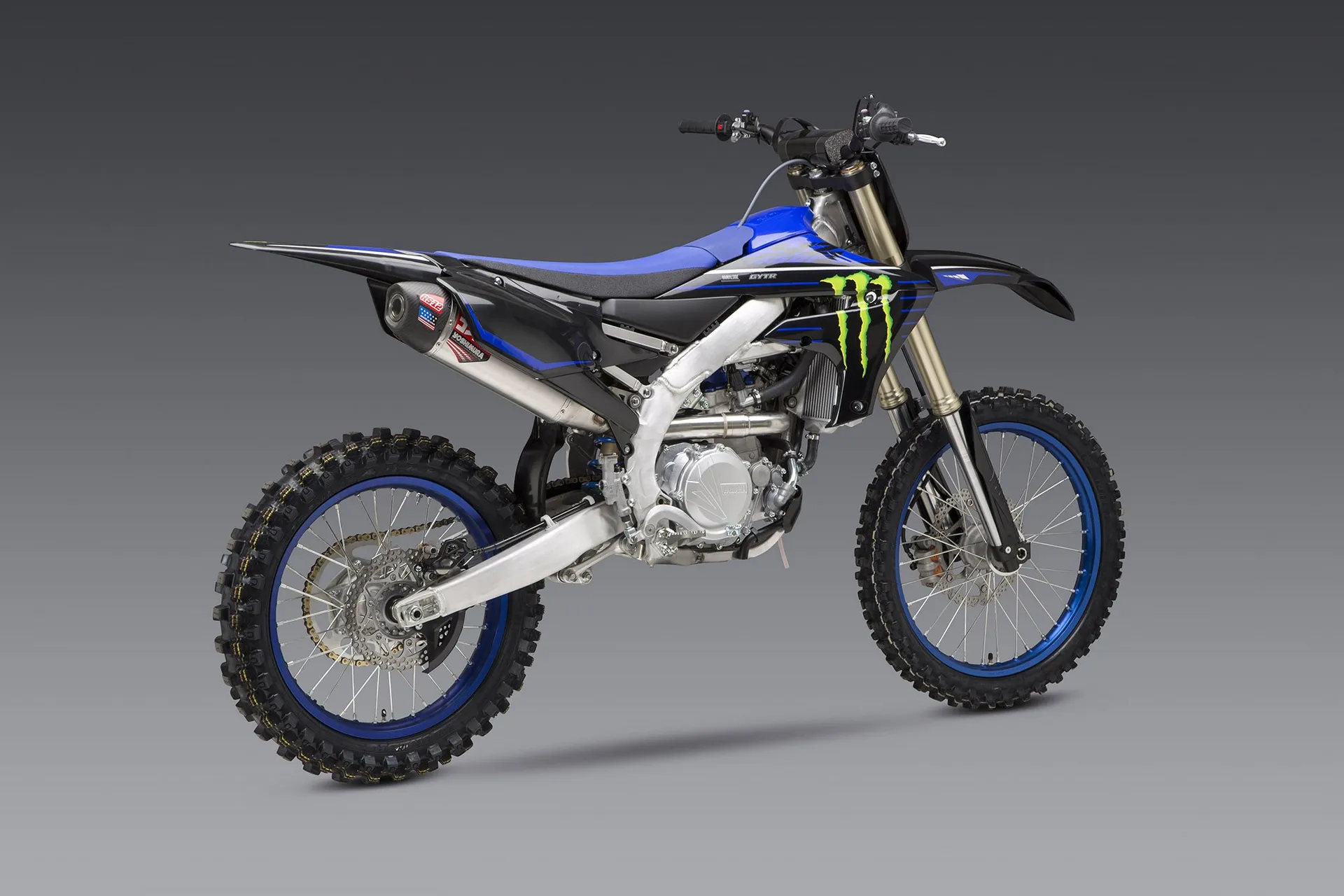 Yoshimura YZ450F 20-21 RS-12 Rustfri fuld udstødning, med aluminiums lydpotte - Yoshimura