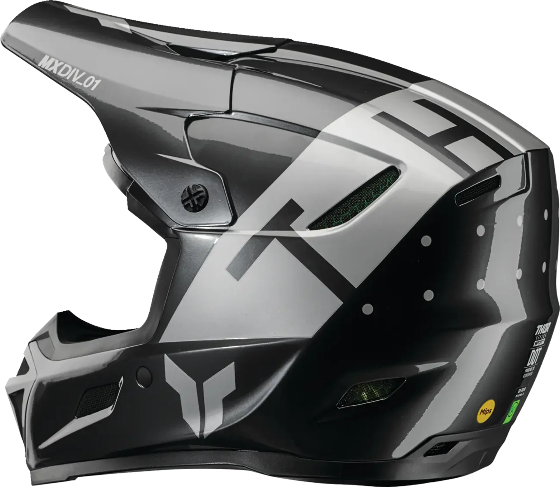 Thor Reflex Sport Rogue MIPS hjelm - Charcoal/Silver - Thor