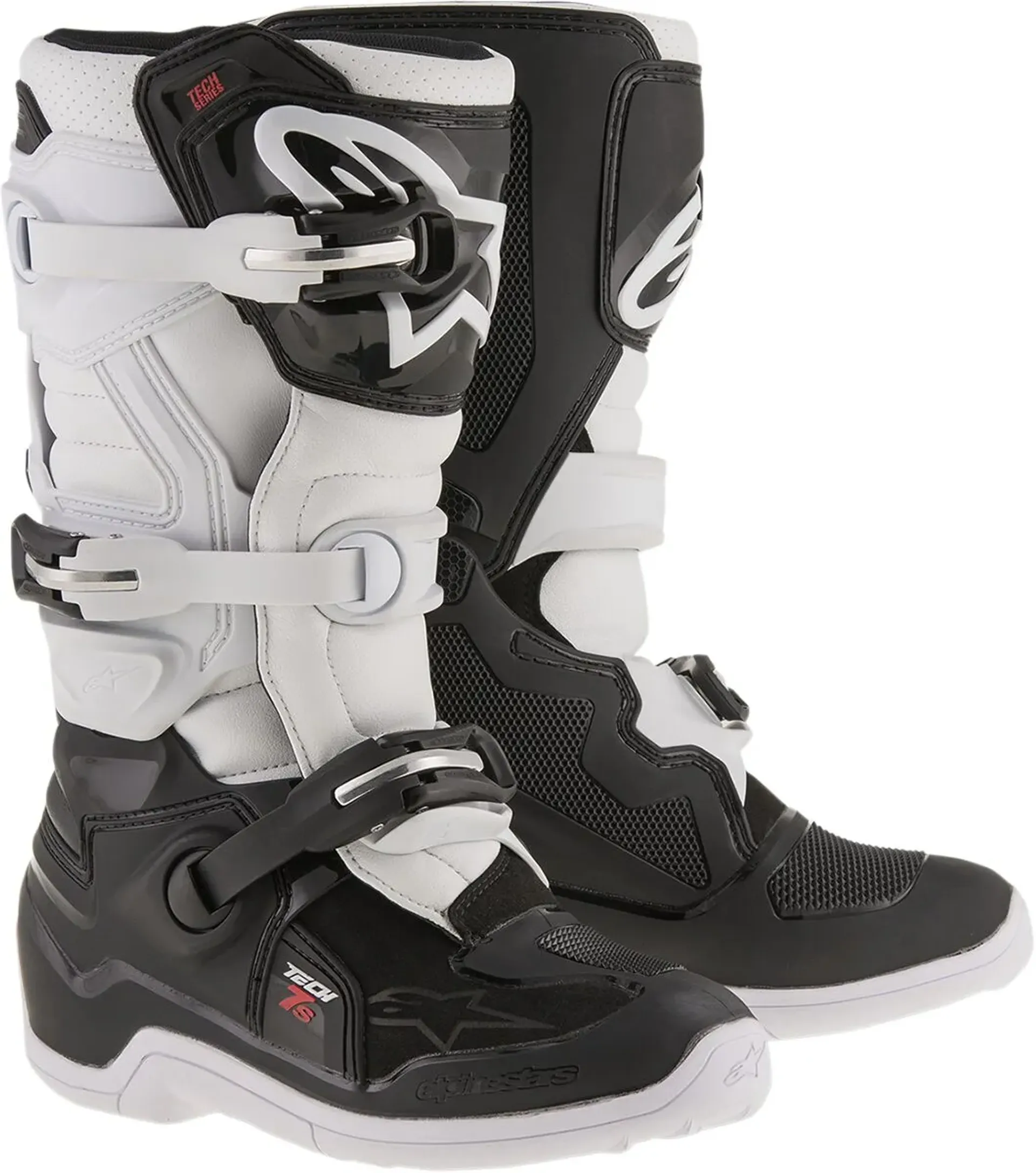 Alpinestars Youth Tech 7S Boots - Black/White - Alpinestars - Motocross Parts