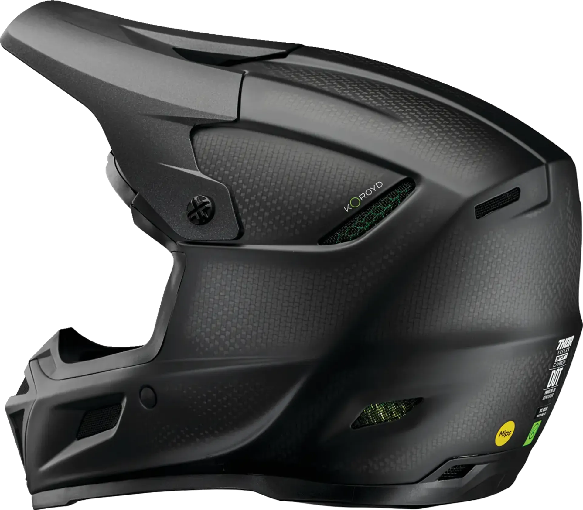 Thor Reflex Sport Carbon Stealth MIPS hjelm - Sort - Thor