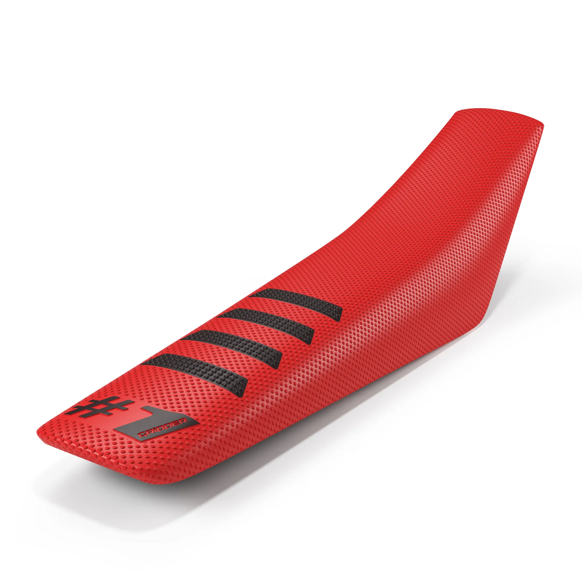 ONEGRIPPER Sædebetræk – RIBBET – Rød/Sort - OneGripper - Motocross Parts