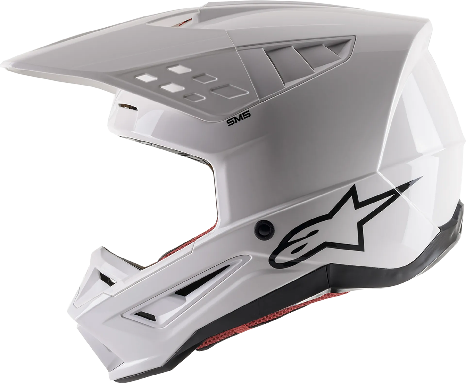 Alpinestars SM5 Hjelm - Solid white - Alpinestars