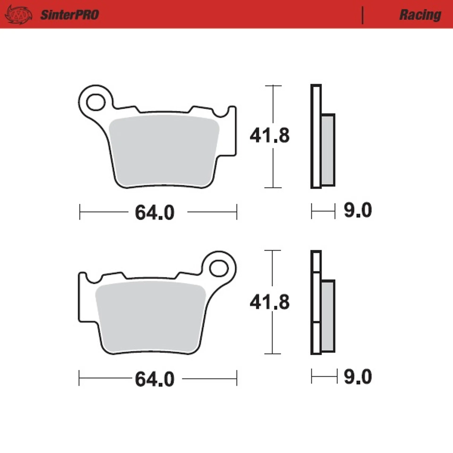 Moto-Master bremseklodser KTM 200SX, 250SX, 450SX Moto-Master bremseklodser KTM 200SX, 250SX, 450SX - Moto-Master - Motocross Parts