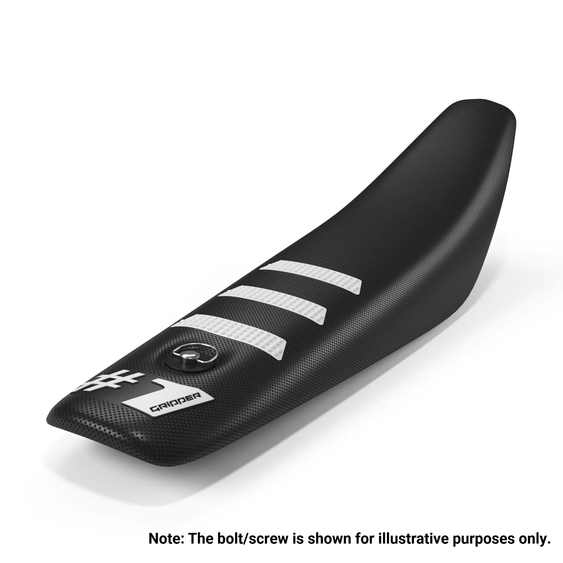 Onegripper LIGHT RIB MINI-sædebetræk – sort/hvid - Onegripper - Motocross Parts