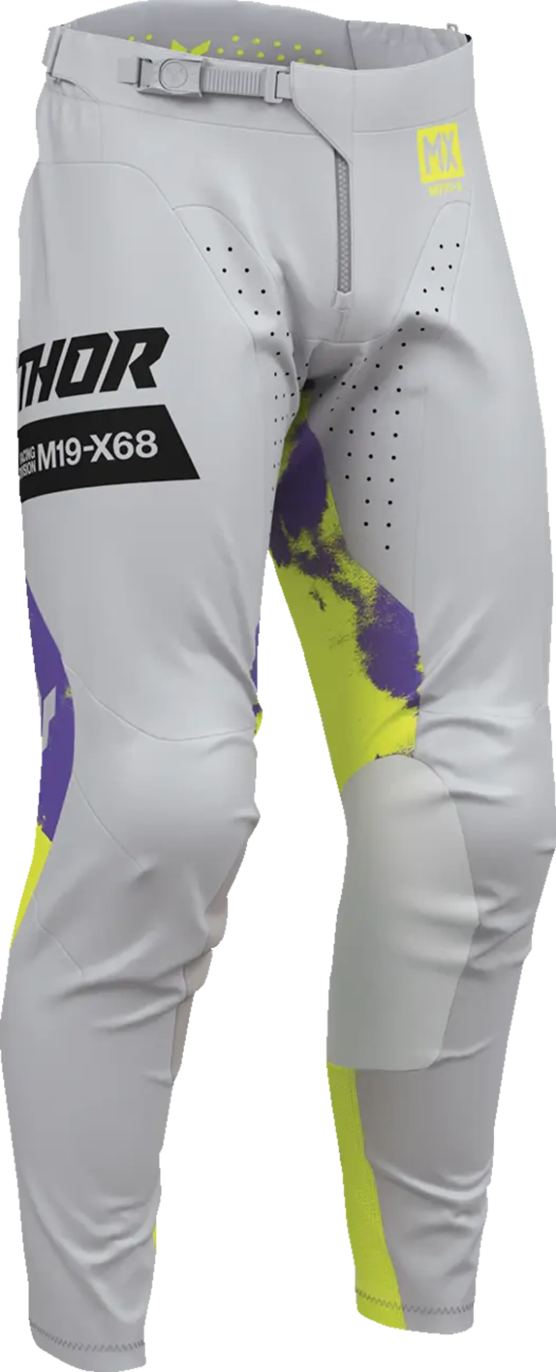 Thor Launchmode Bleach Pants - Gray/Acid - Thor - Motocross Parts