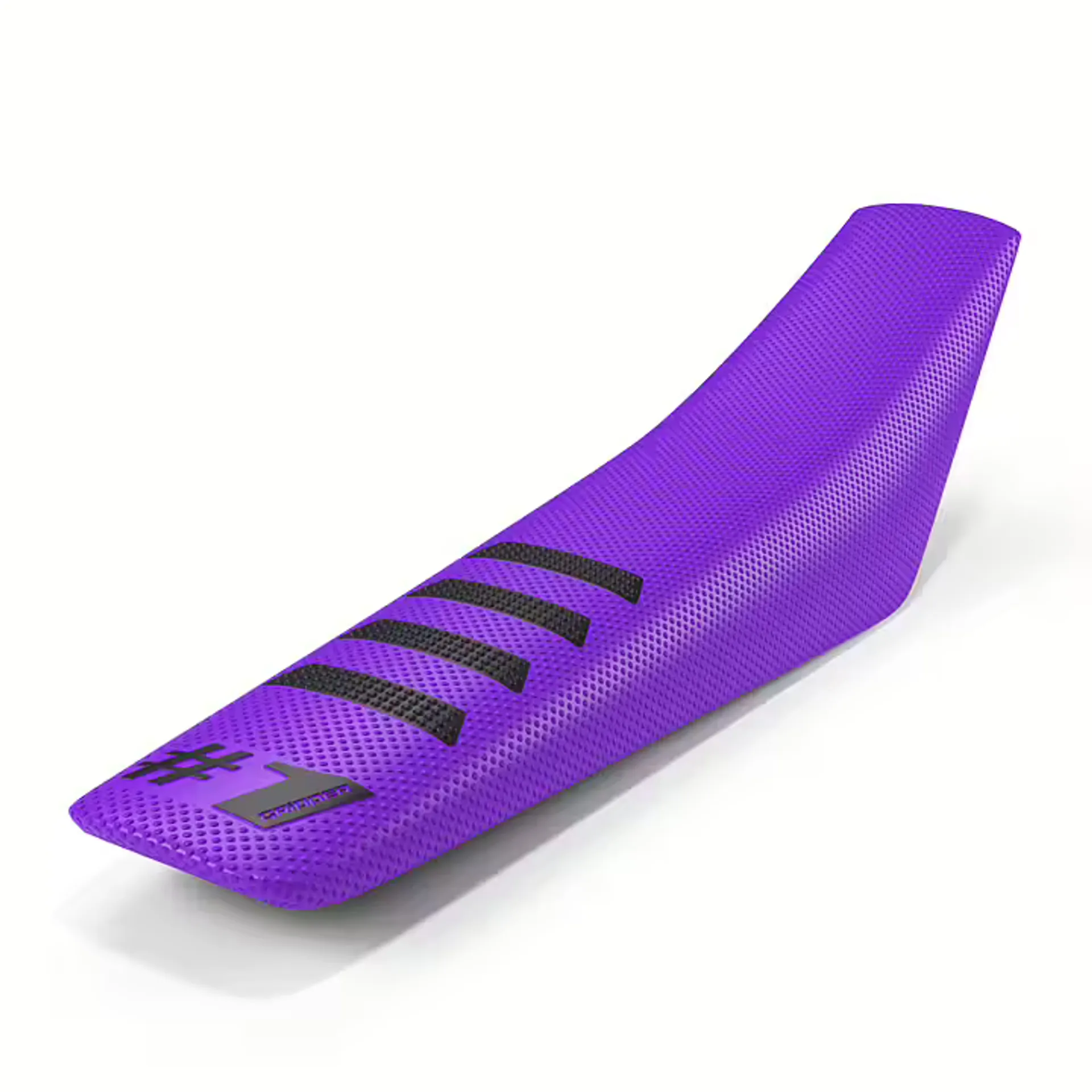 ONEGRIPPER Seat Cover - RIBBED - Purple/Black - OneGripper - Motocross Parts