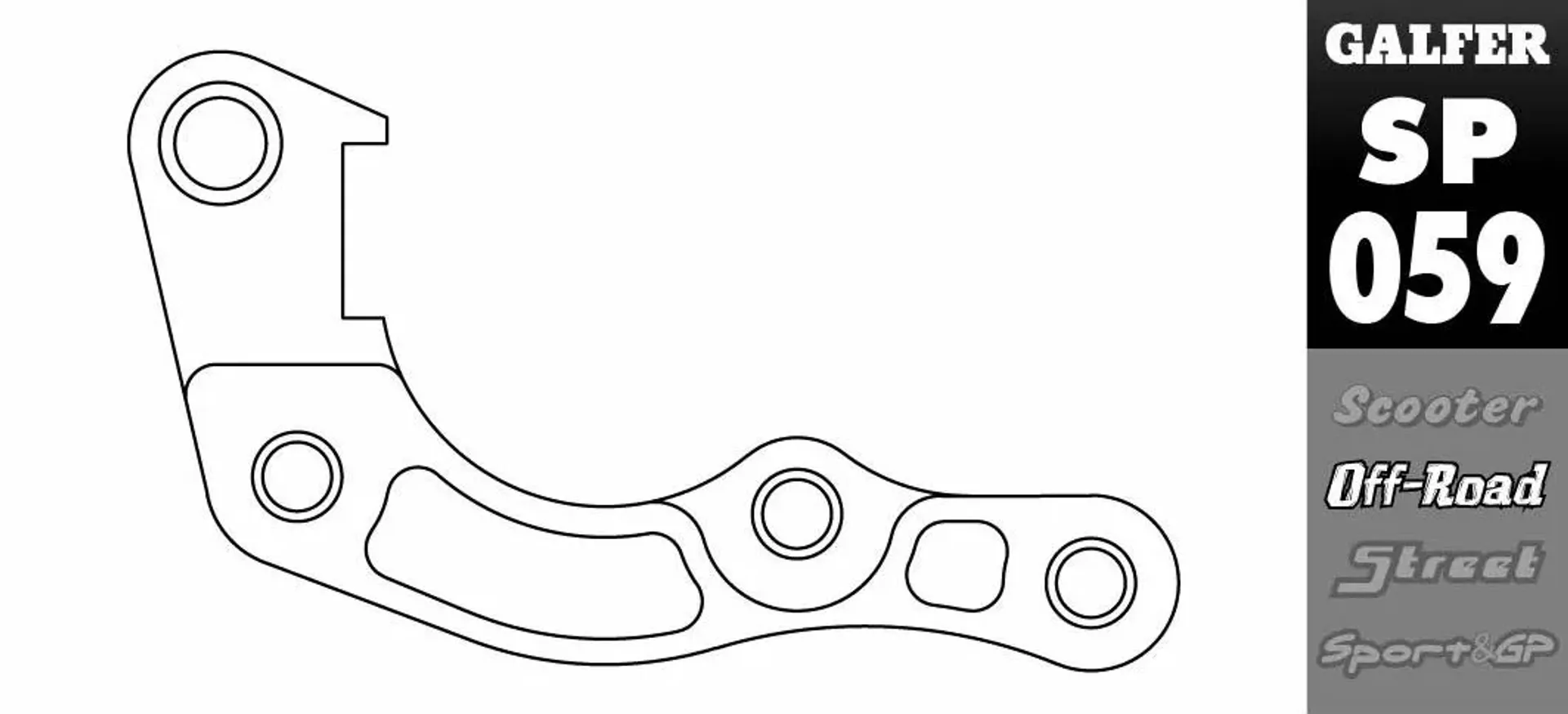 Galfer bremsekaliper-flytningsbeslag Honda 2019-... - Galfer - Motocross Parts